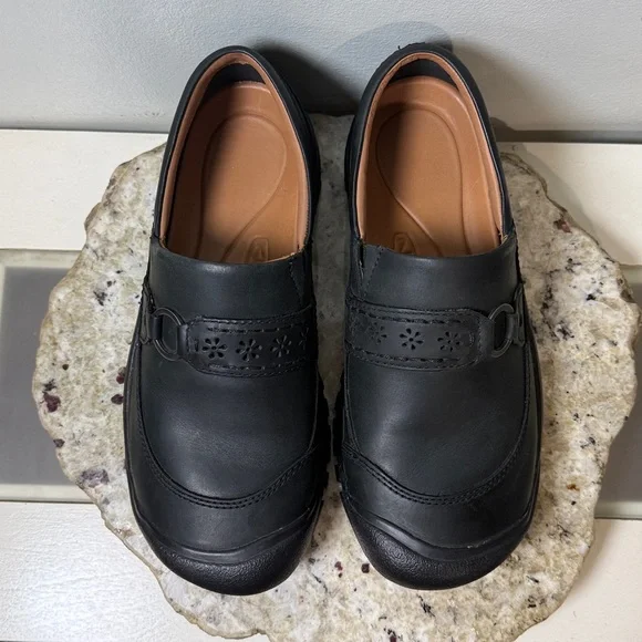 KEEN Kaci II Slip-On Shoe Women's Black Oiled Nubuck Leather Sz 8 - Picture 5 of 16